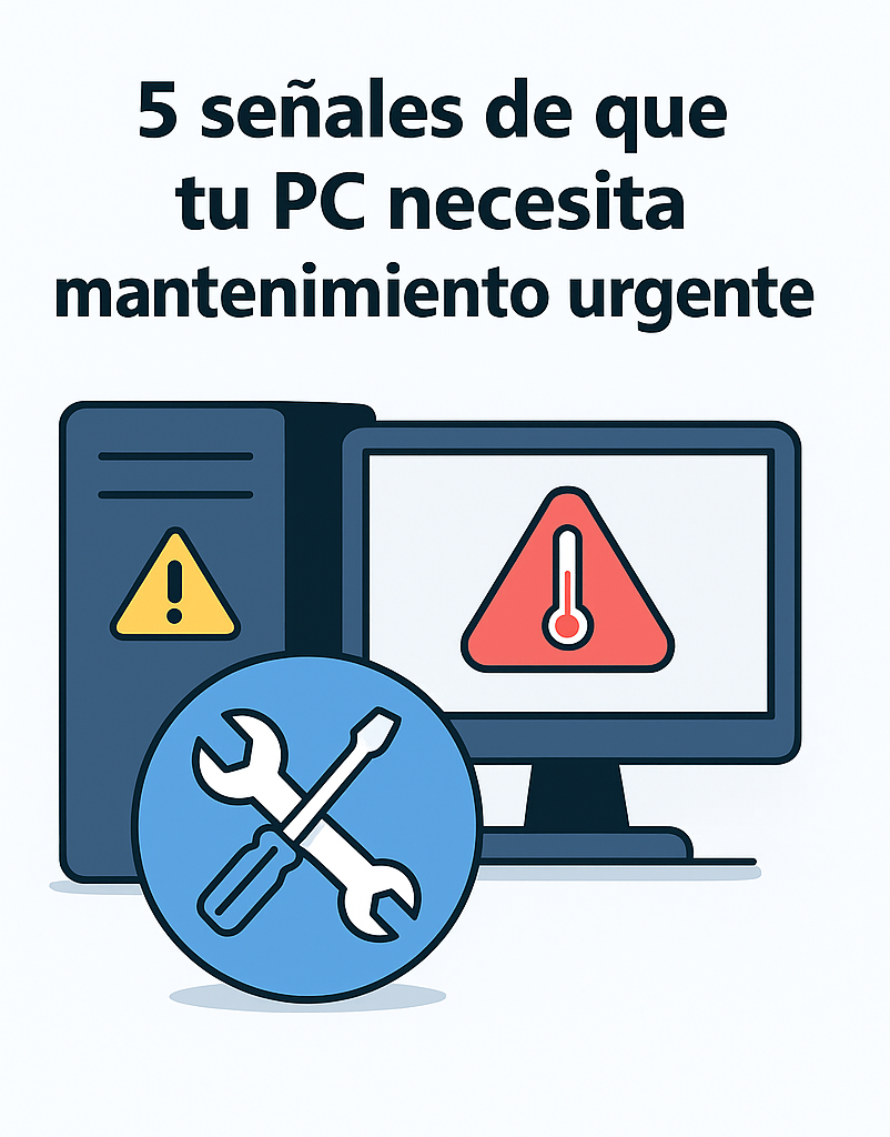 5 señales de que tu PC necesita mantenimiento urgente